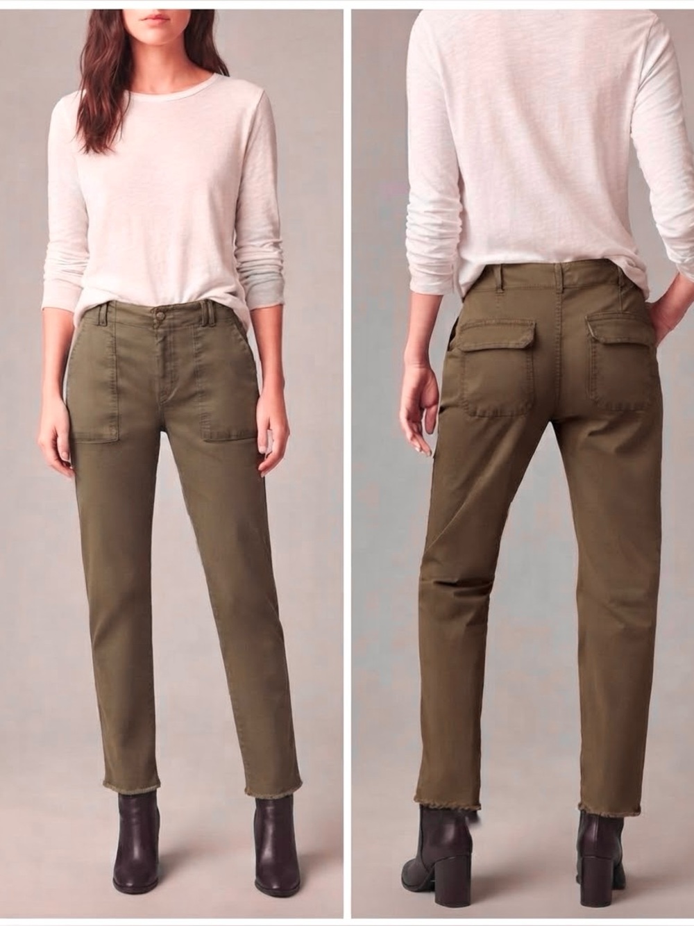 Pilcro Anthropologie The Level Cargo Utility Pants Slim Straight Leg Pants 30